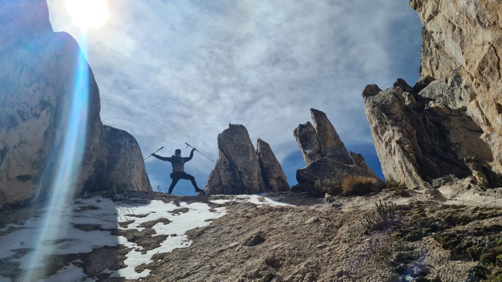 JUMPING IN PALCOYO MOUNTAIN